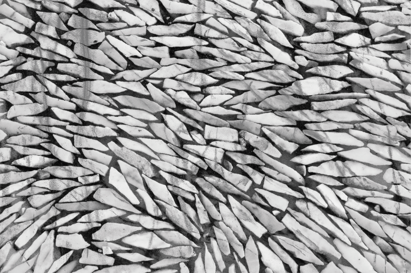 Grey realistic pattern stone effect vinyl rug - TenStickers