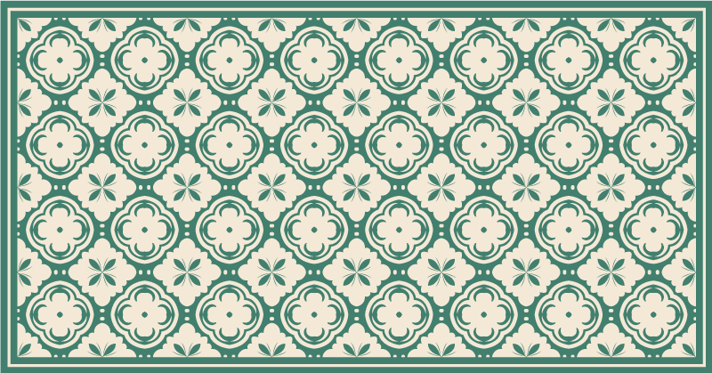 China cup area vintage rug - TenStickers