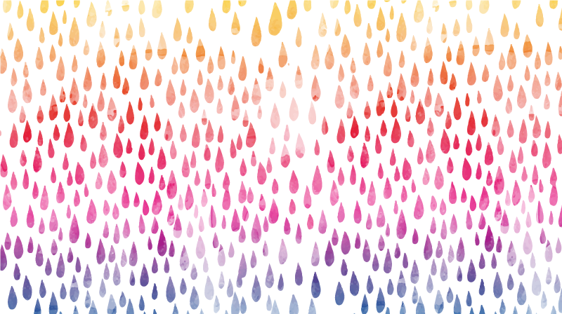 Colourful drops mosaic vinyl rug - TenStickers