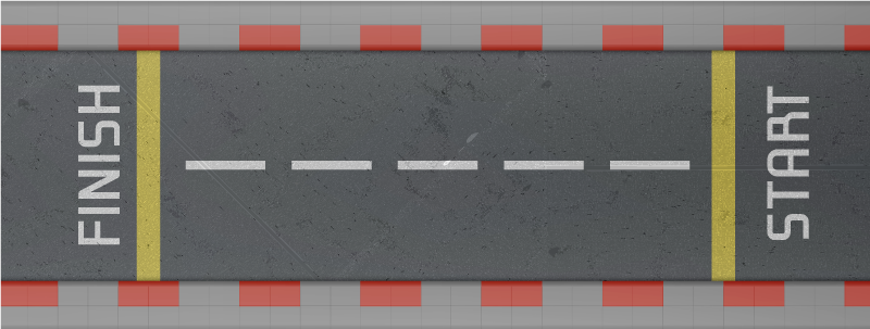 Classic race track road vinyl rug - TenStickers