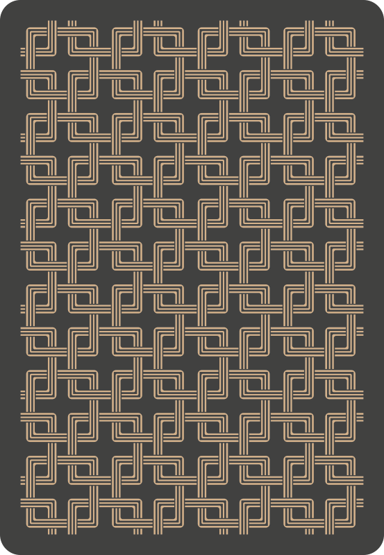 Squares chained mosaic floor tiles - TenStickers