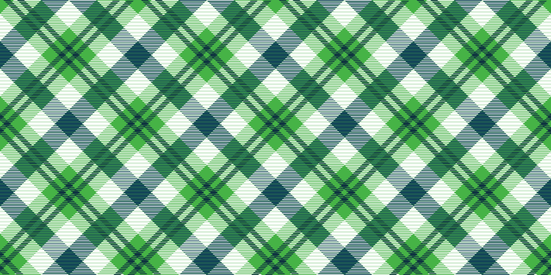 Green and Blue Scottish Tartan vintage rug - TenStickers