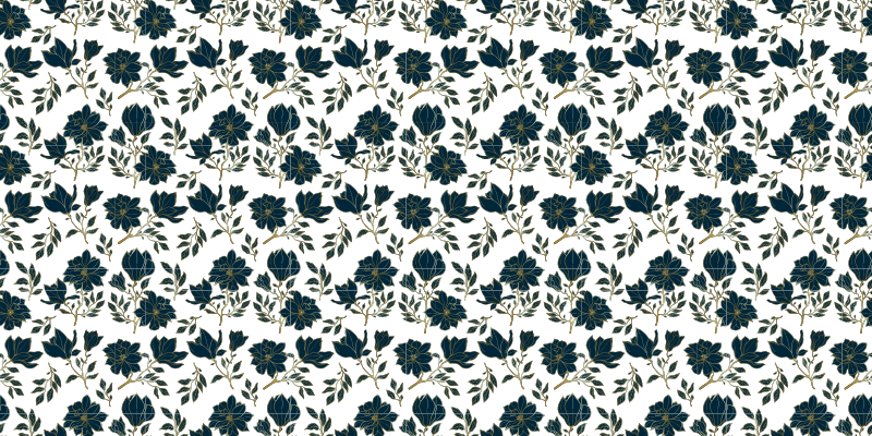 Floral beauty design flower vinyl rug - TenStickers