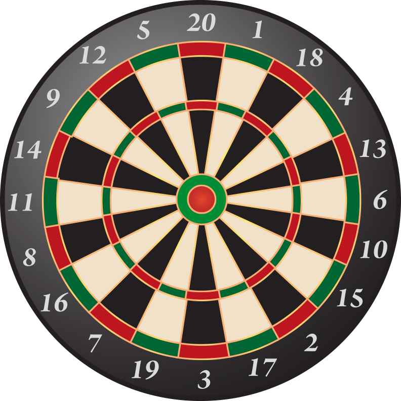 Dartboard Style teenager vinyl rug - TenStickers