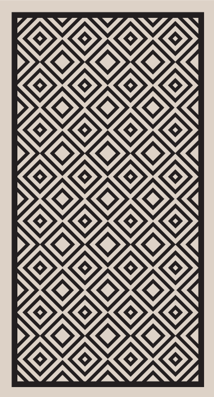 Bedroom vinyl rug mosaic a area rug - TenStickers