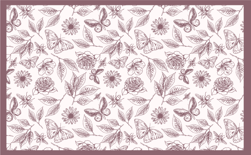 WHIG ROSE AREA RUG mosaic floor tiles - TenStickers