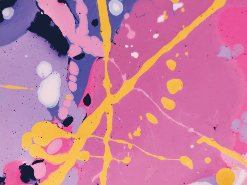 Colorful Abstract Splashes textured vinyl rug - TenStickers