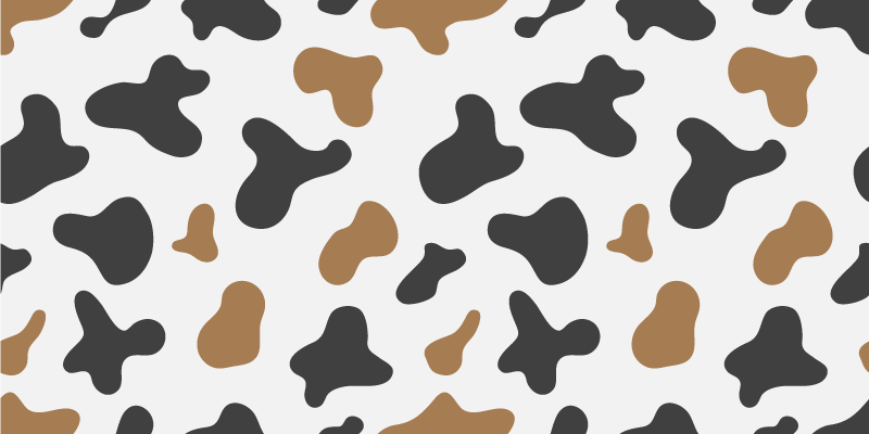 Cowhide Motif animal print vinyl rug - TenStickers