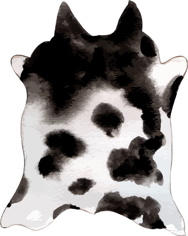Western cow animal print vinyl rug - TenStickers