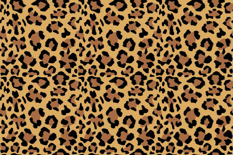 Big tiger animal print vinyl rug - TenStickers
