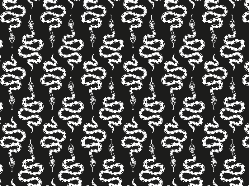 Snakes pattern animal print vinyl rug - TenStickers