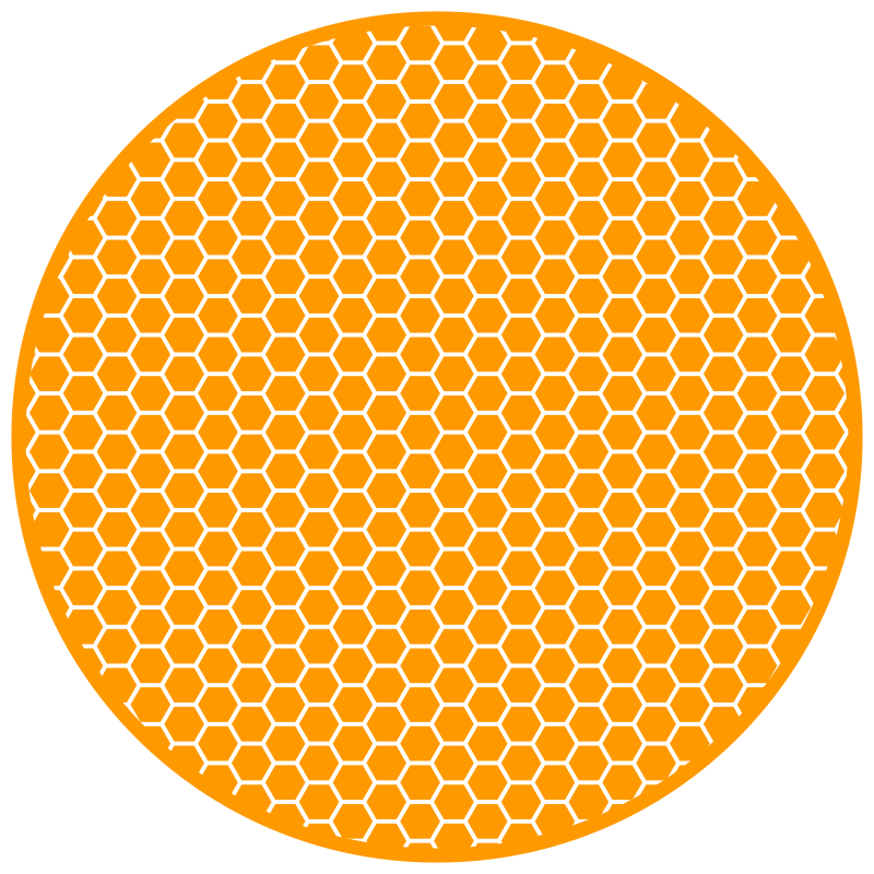 Honeycomb Motif textured vinyl rug - TenStickers