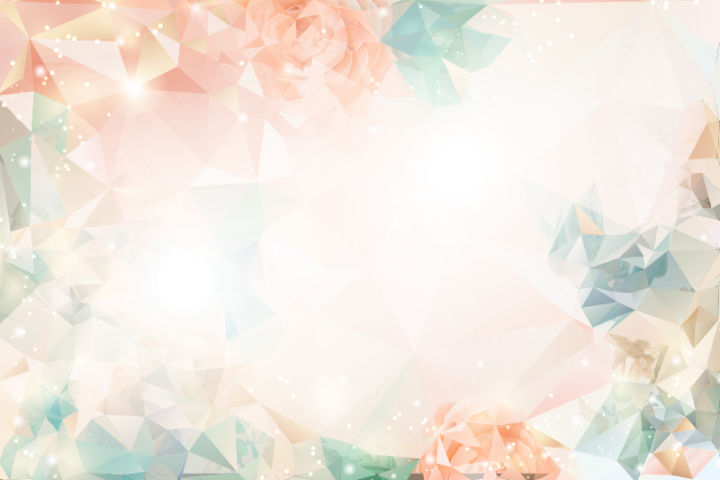 Botanical geometry flower vinyl rug - TenStickers