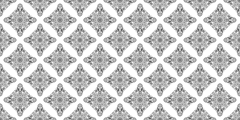 Light grey tile effect Amalfi vinyl rug - TenStickers