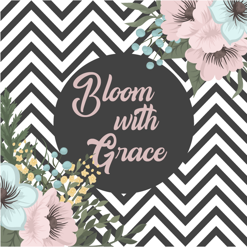 Bloom with grace custom rug - TenStickers