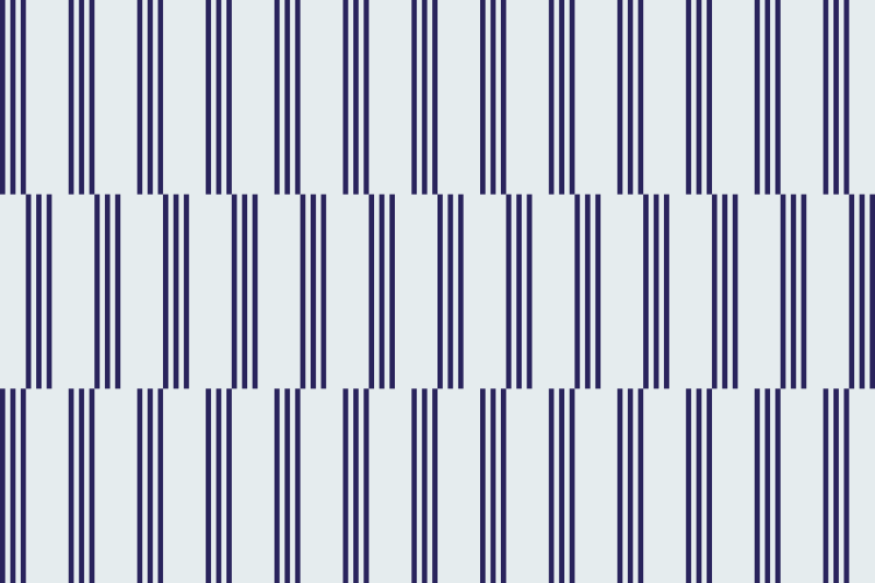 Navy stripy design living room vinyl rug - TenStickers