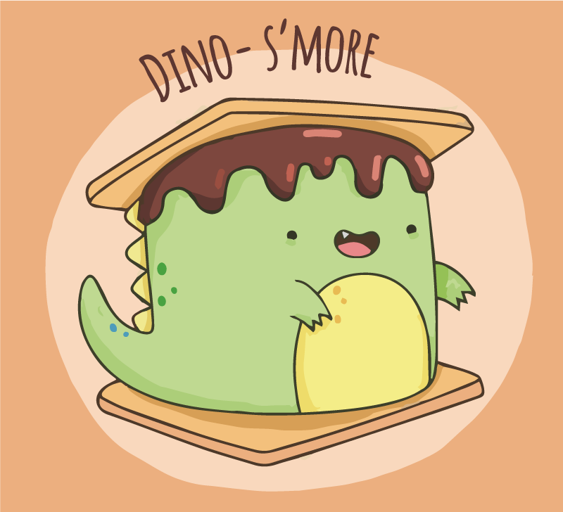 Dino- smore custom vinyl rug - TenStickers