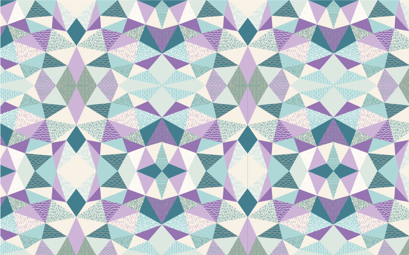 Colorful Geometry geometric vinyl rug - TenStickers