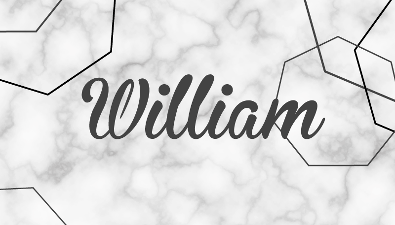 Marble custom name bedroom vinyl rug - TenStickers