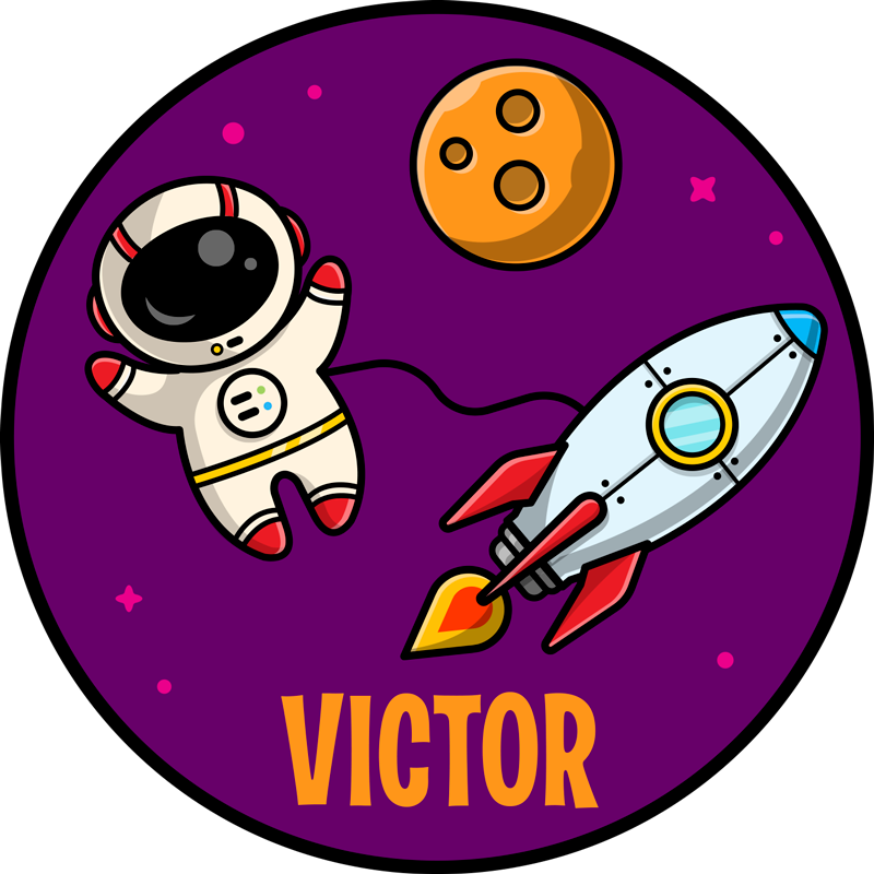 Expedition with name vinyl rug - TenStickers