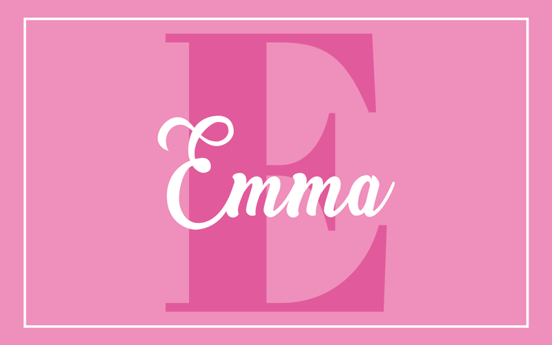 Pink design with initial vinyl rug - TenStickers