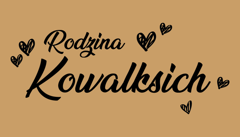 Name of the family in black  entrance hall - TenStickers