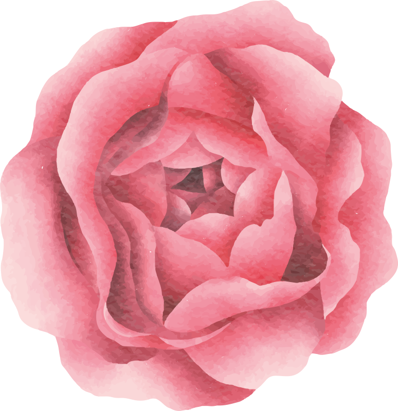 Blush Pink Bloom flower vinyl rug - TenStickers