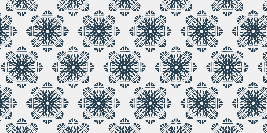 Intricate snowflake christmas vinyl rug - TenStickers