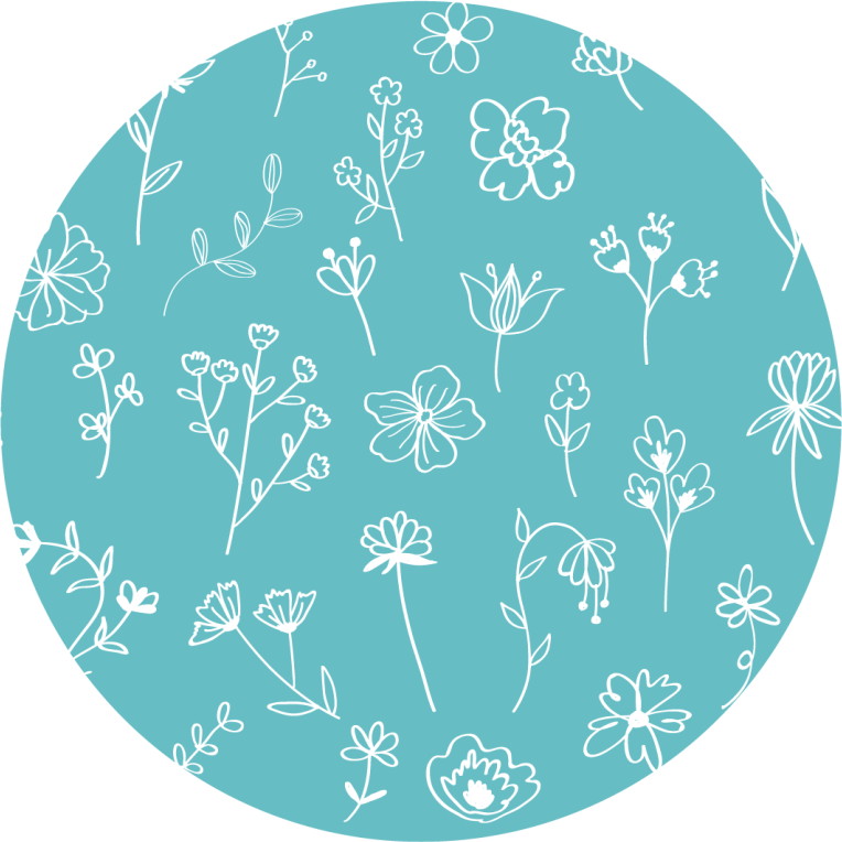 Elegant illustrations flower vinyl rug - TenStickers