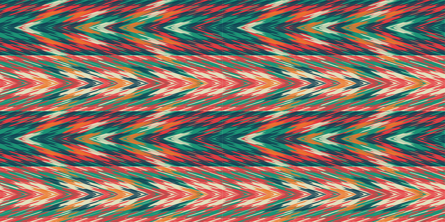 Dynamic colour waves stripes vinyl rug - TenStickers