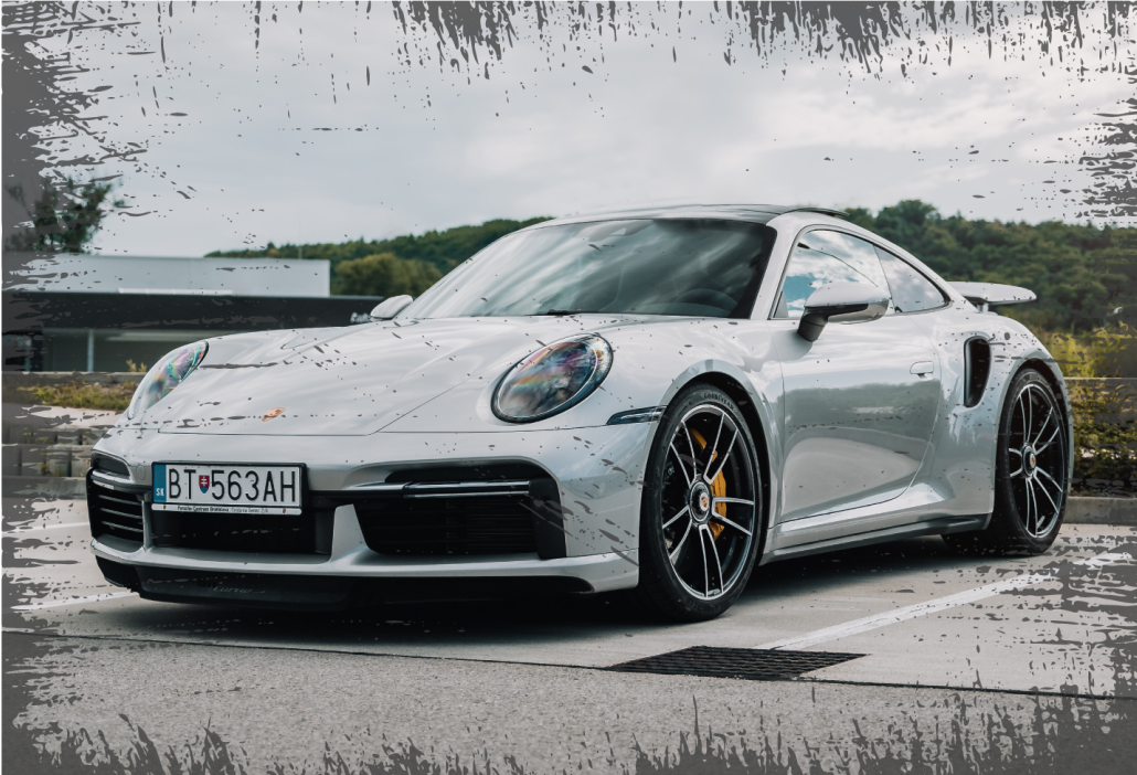 Modern Porsche 911 vintage rug - TenStickers