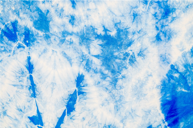 Blue and white tie dye modern rug - TenStickers