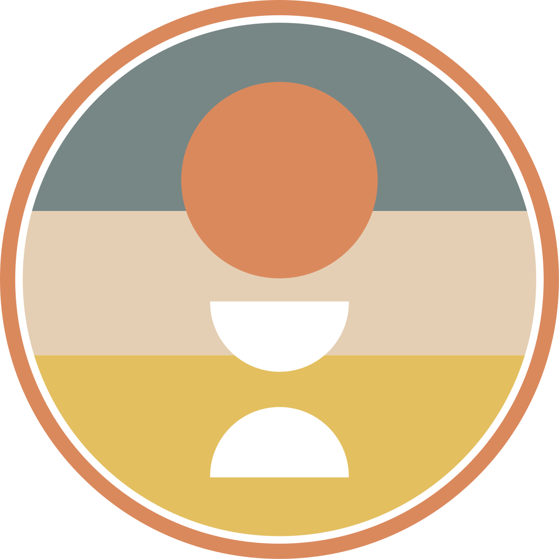 3 striped with circle flag abstract floor rugs - TenStickers