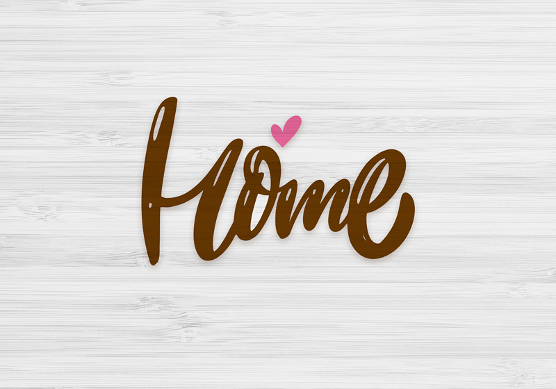 Wooden home with heard entrance hall vinyl rug - TenStickers
