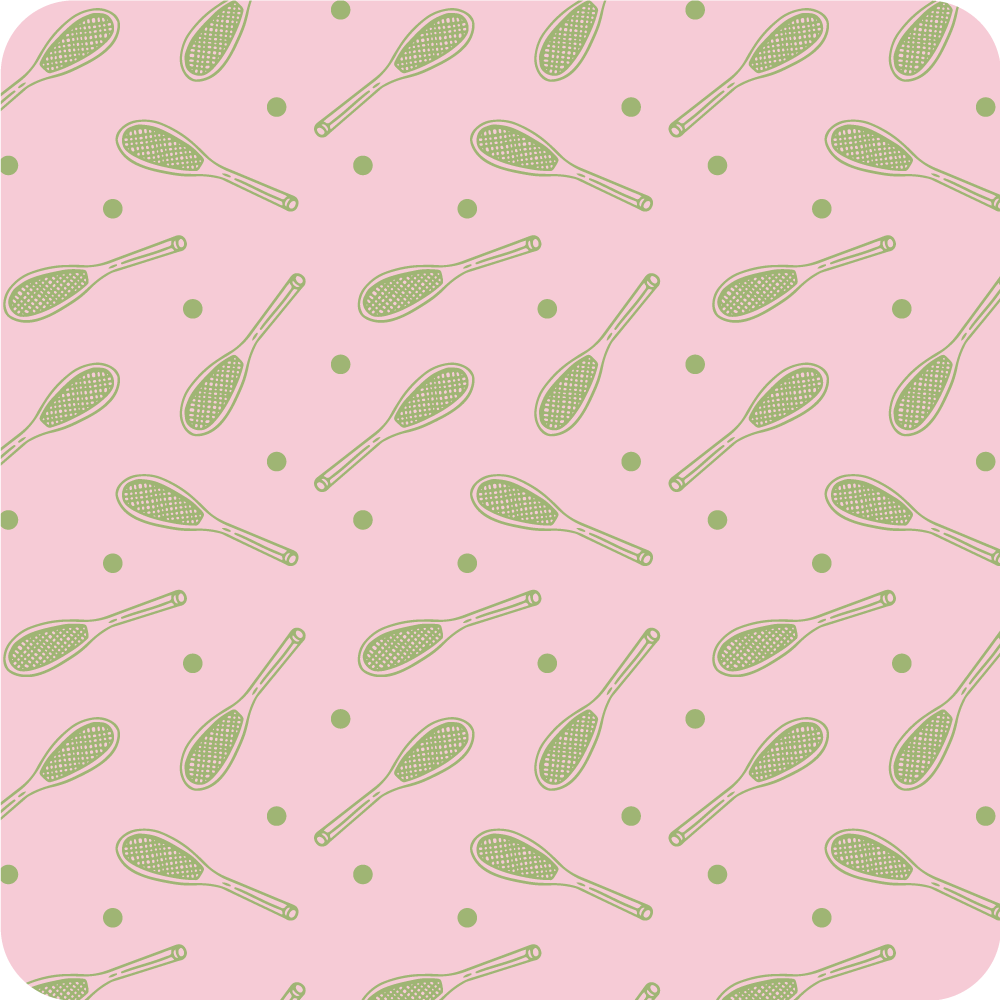 Racket Pattern gaming vinyl rug - TenStickers