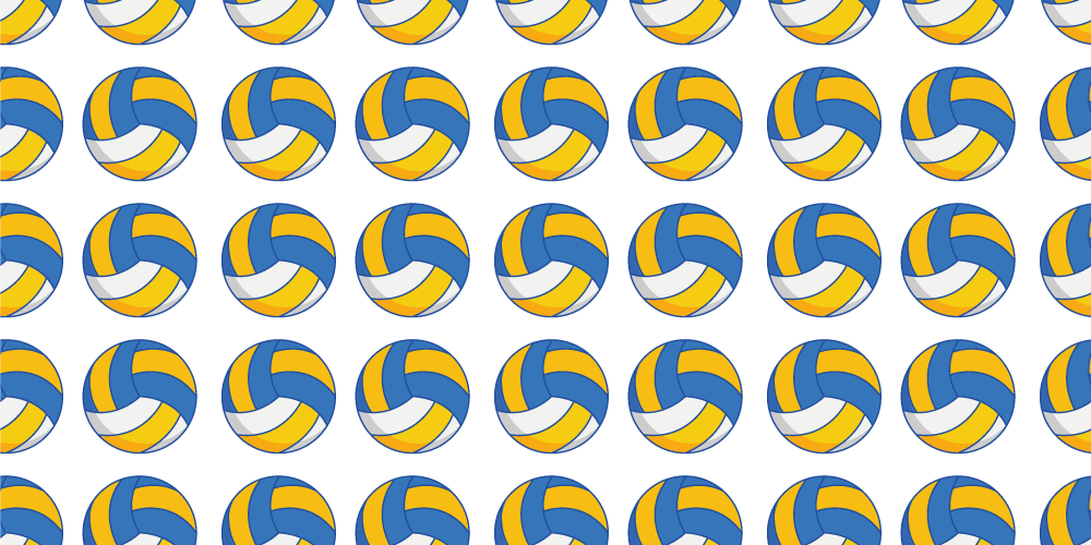 Volleyball balls teenager vinyl rug - TenStickers