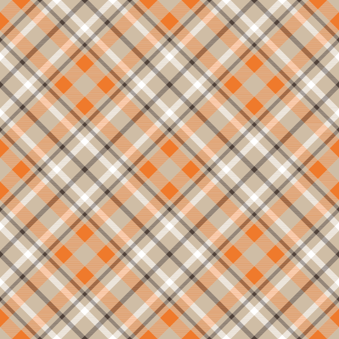 Plaid Pattern Style stripes vinyl rug - TenStickers