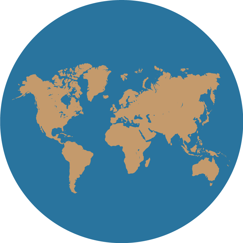 Beautiful earth with blue oceans world map rug - TenStickers