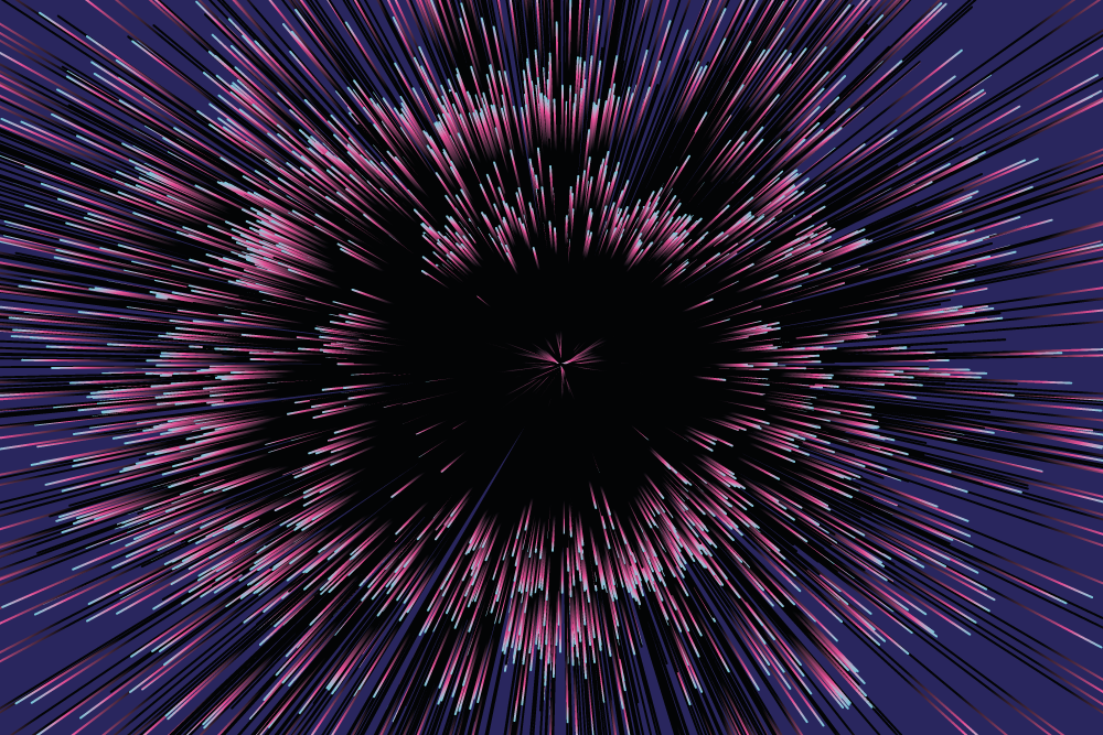 Dynamic burst effect vinyl rug - TenStickers