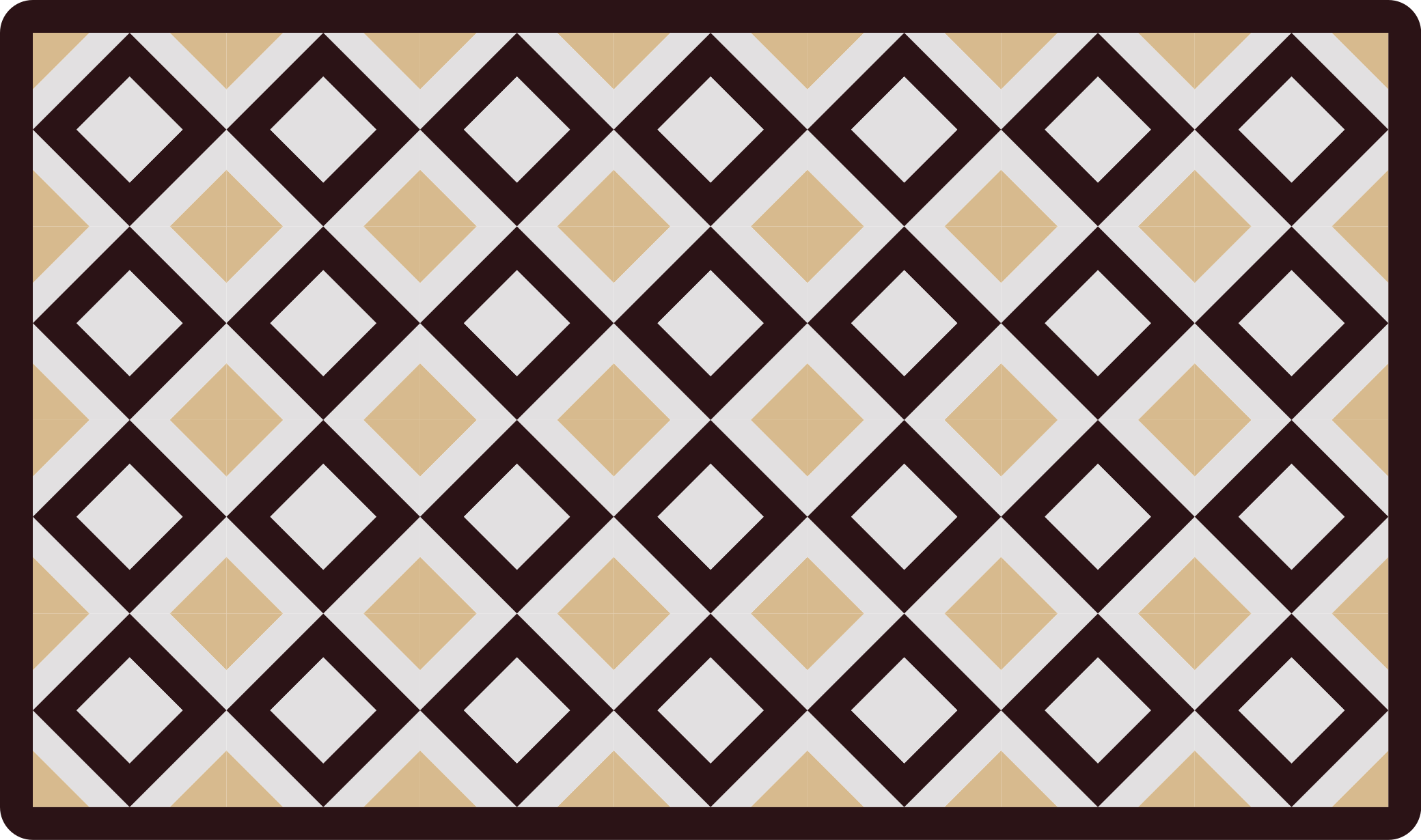 Diamon element geometric vinyl rug - TenStickers