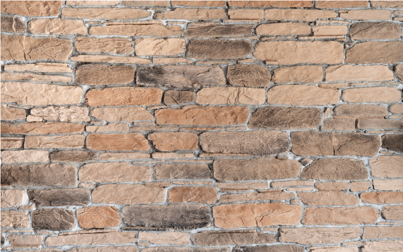 Light brown stone bricks rustic pattern carpet - TenStickers