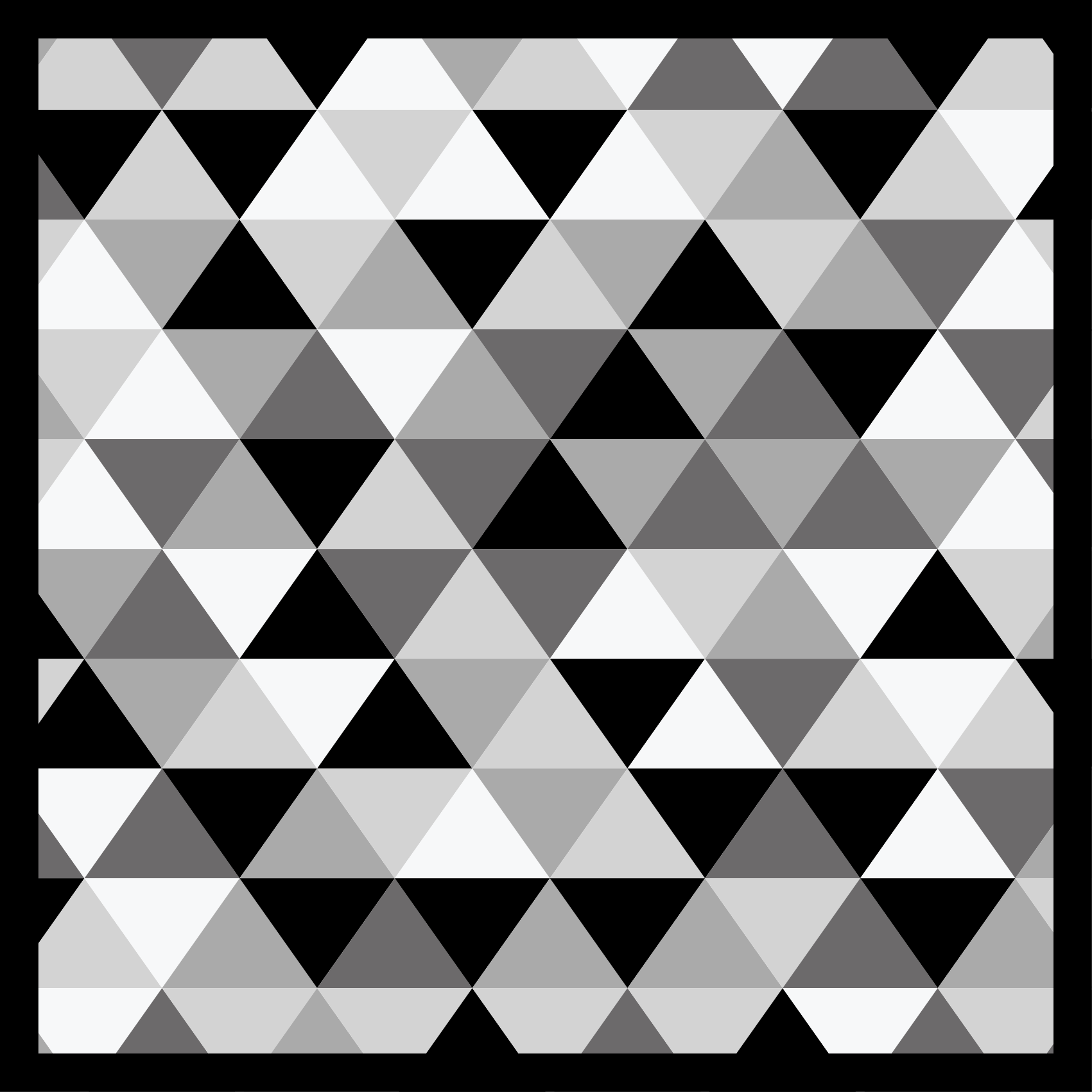 White, gray and black triangles design  rugs - TenStickers