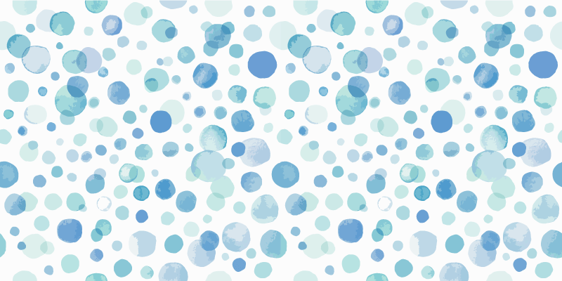 Blue watercolor dots geometric rugs - TenStickers