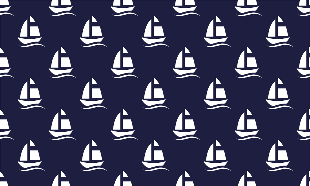 Sailboat Pattern vinyl rug - TenStickers