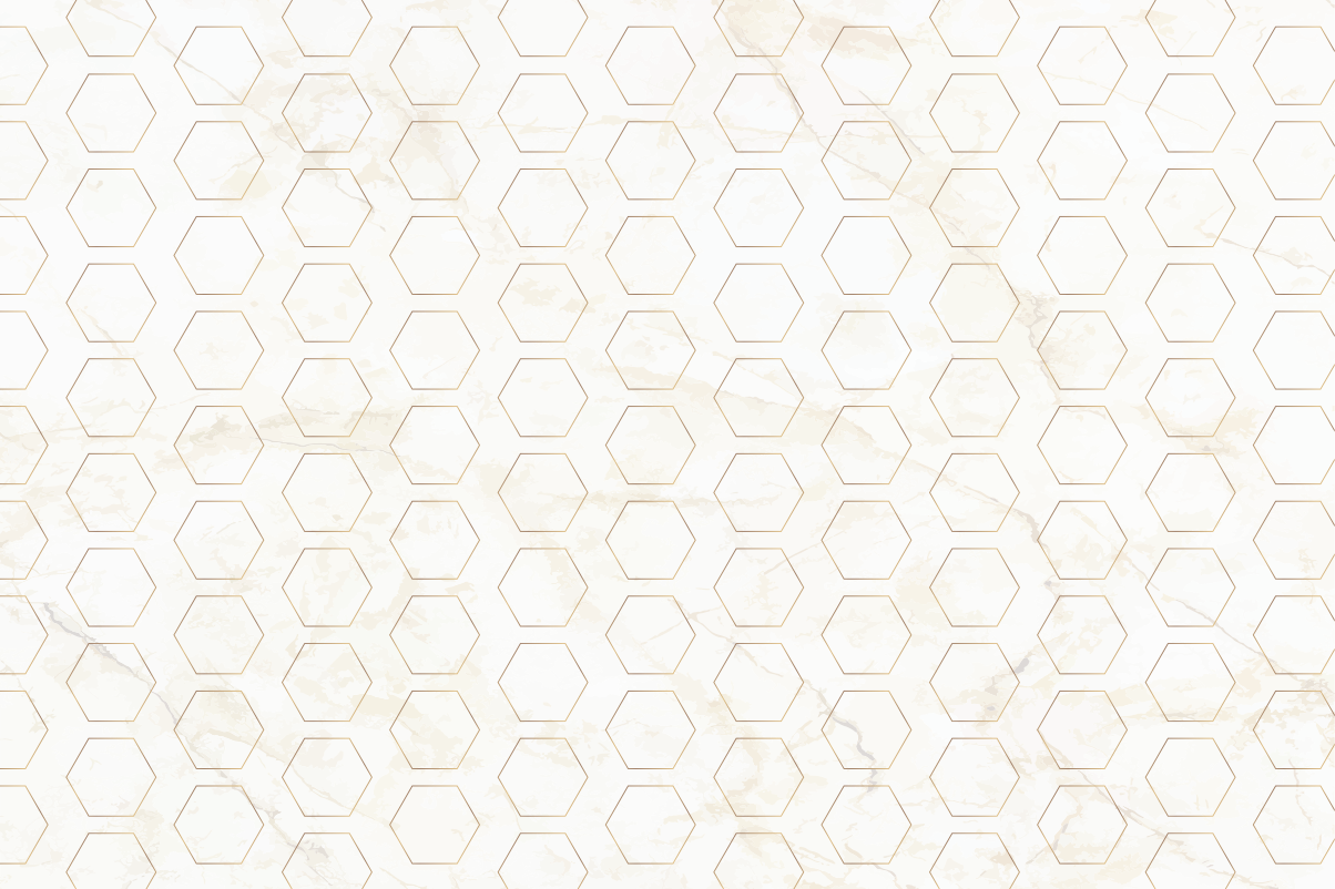 Hexagonal tile pattern marble bathroom flooring - TenStickers