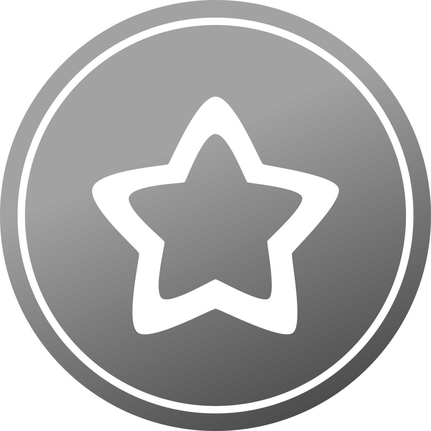 Stylish grey design star vinyl rug - TenStickers