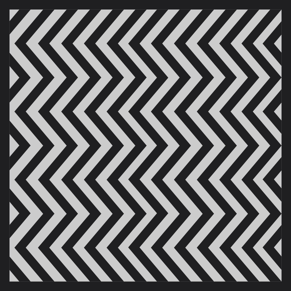 Black and grey zigzag geometric vinyl rug - TenStickers