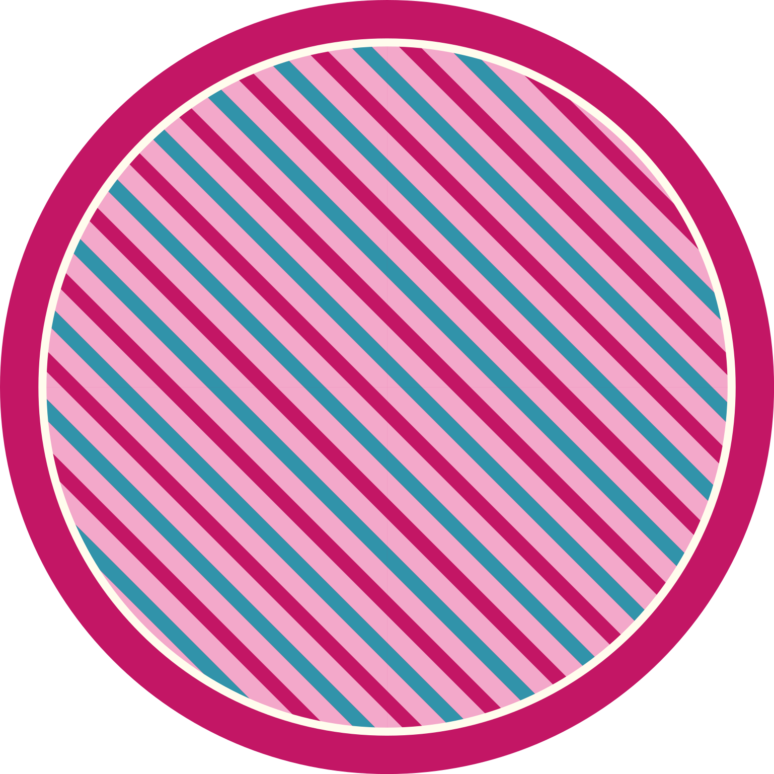Bright Striped Style stripes vinyl rug - TenStickers