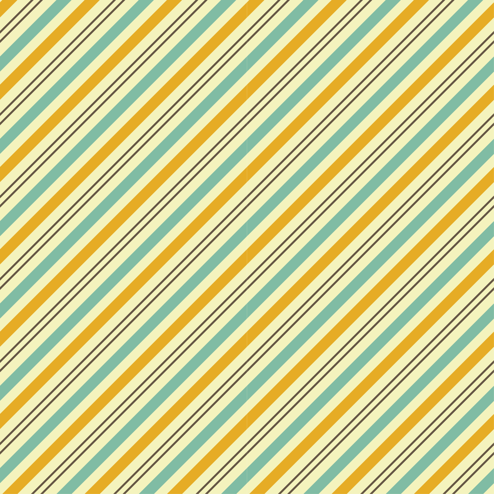 Lively striped design stripes vinyl rug - TenStickers