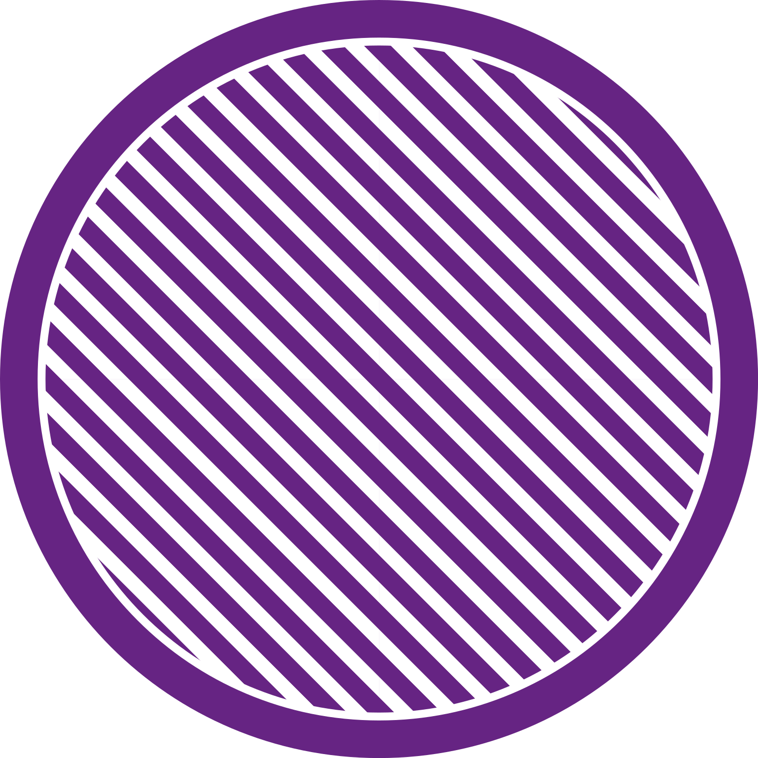 Purple Striped Circle stripes vinyl rug - TenStickers
